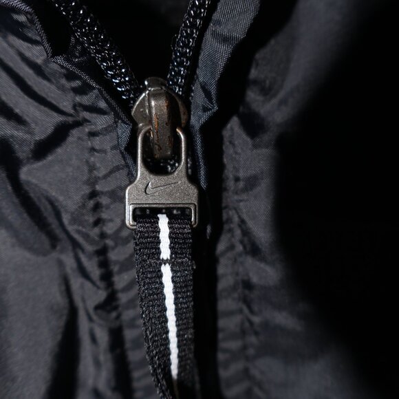 Nike Norton Windbreaker Jacket Black/White – Men’s L – Vintage Style - Picture 6 of 9